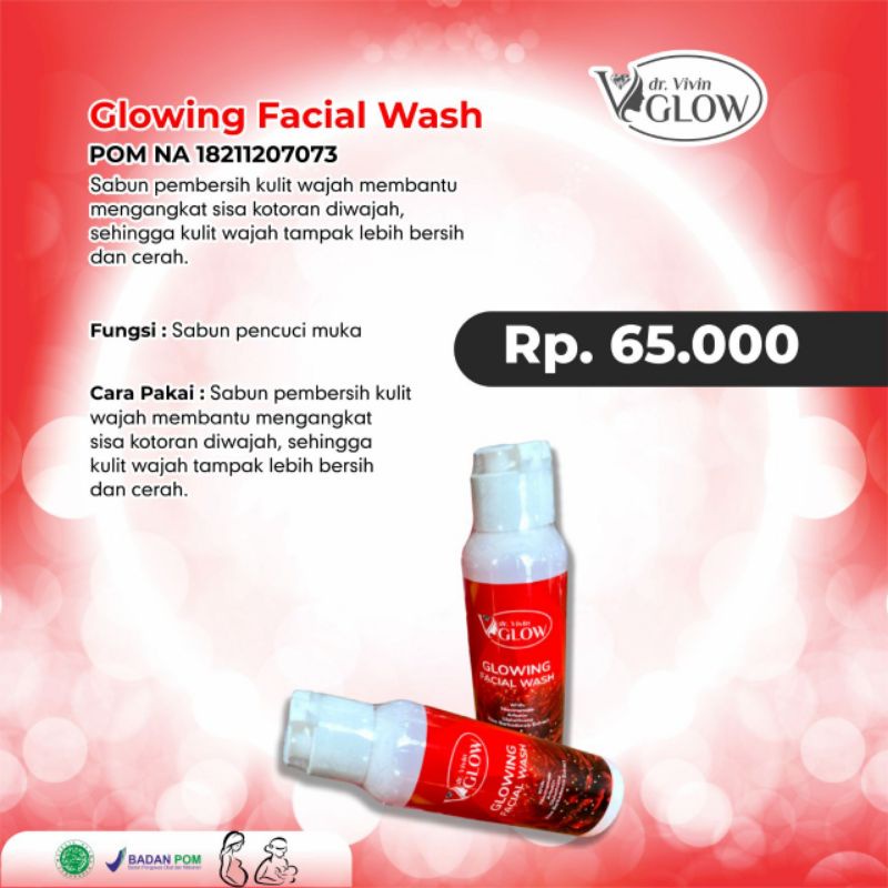 GLOWING FACIAL WASH BY DR VIVIN GLOW