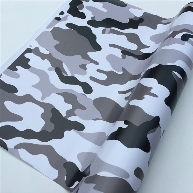 Kamuflase Vinyl PVC Wrap Film Stiker Mobil Decal Military Army Green Camo Vinyl Film Car Wrap Untuk Konsol Sepeda Laptop Kulit Skuter Motor