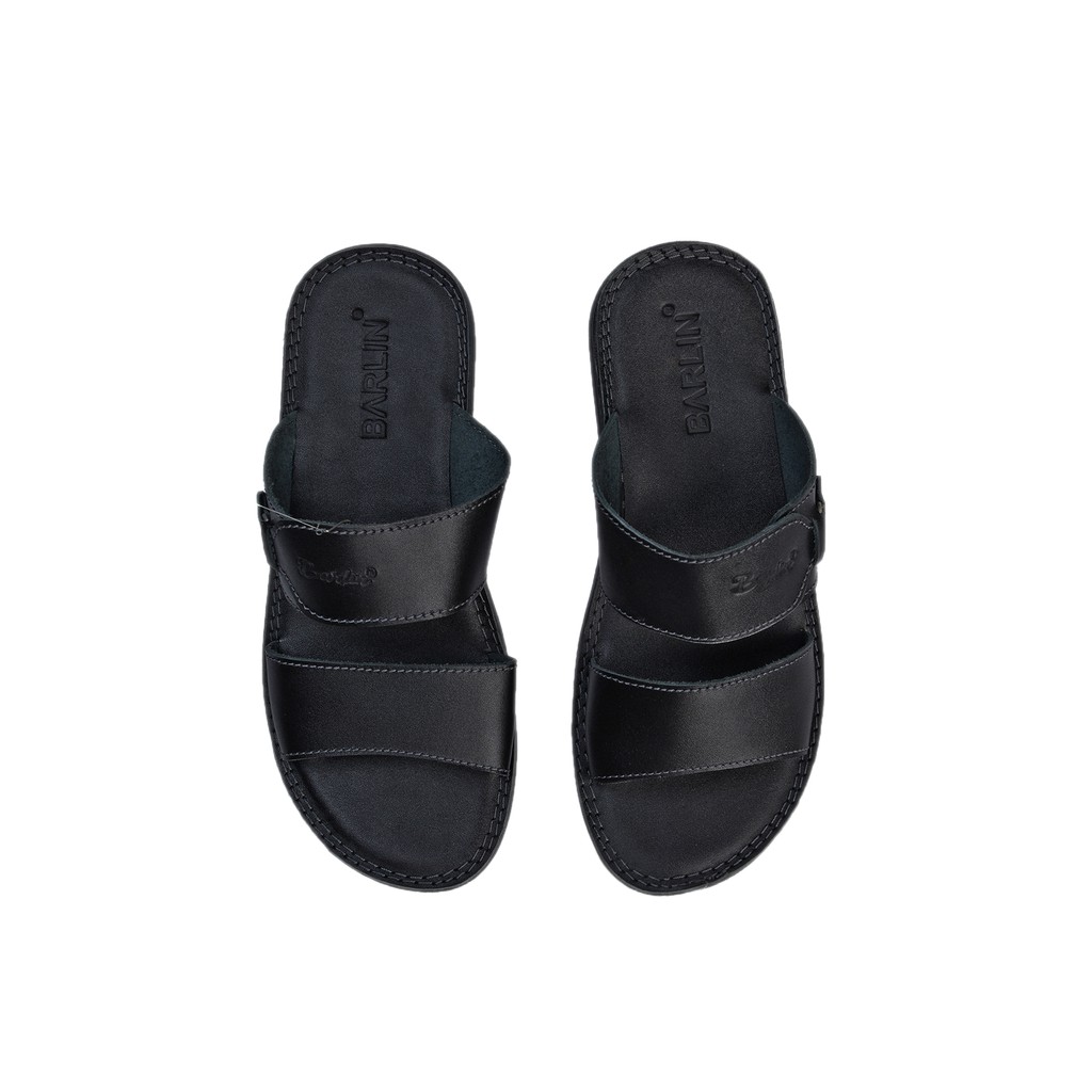 Sandal Full Kulit asli 100% - Sendal Pria Slop Barlin Original - SM09