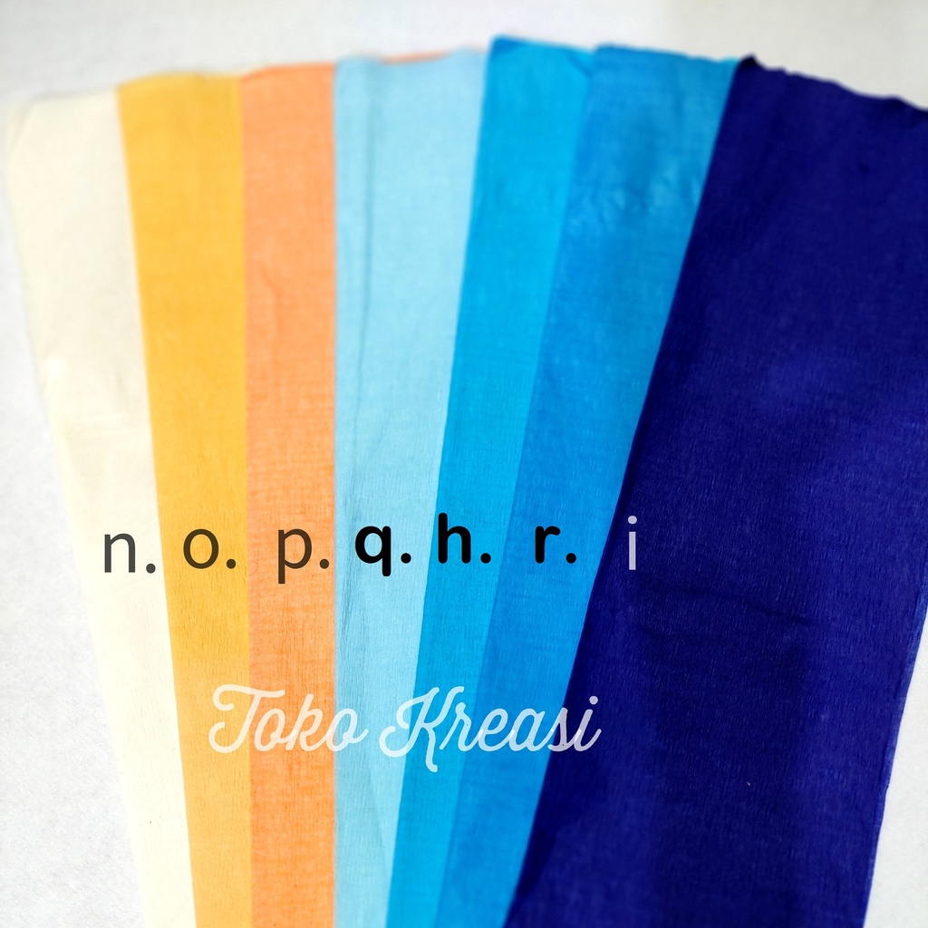 (Per lembar) Kertas crepe / crepe paper / krep / kertas jagung / klobot