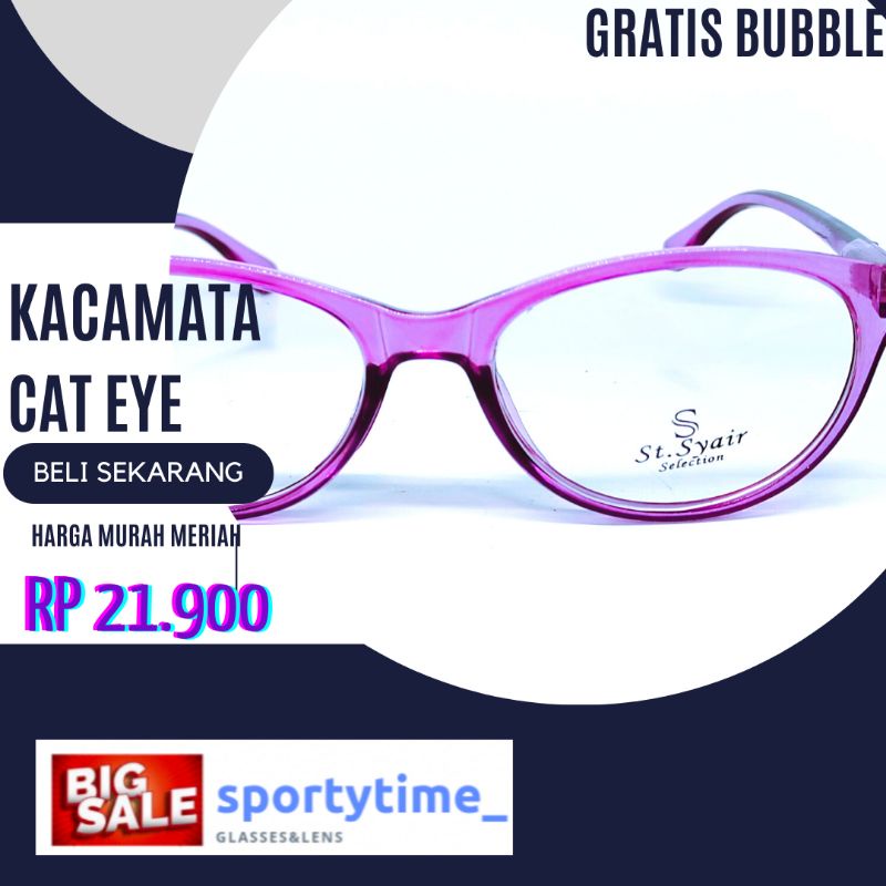 Kacamata Minus Cat eye