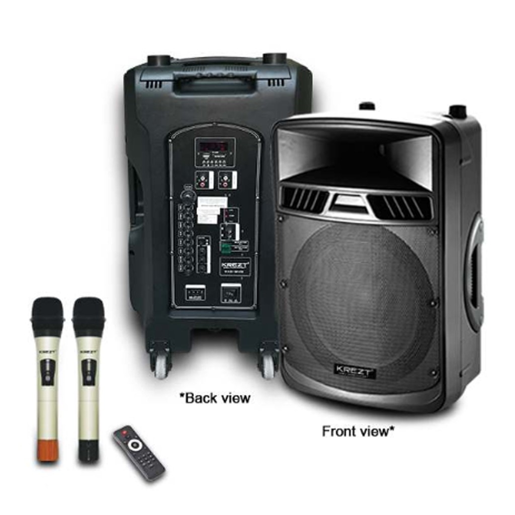 Krezt Portable Speaker System WAS-8415 Bluetooth (15 Inch)
