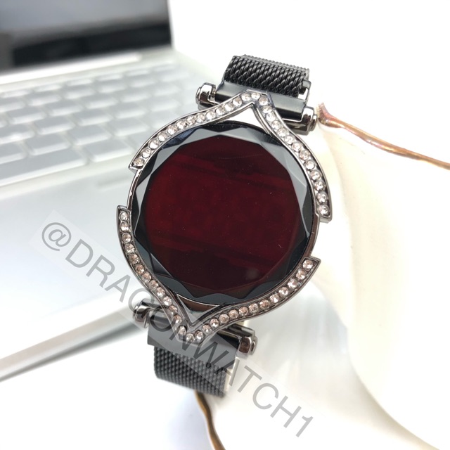 ［Ready Stock］Jam tangan magnet LED wanita digital layar sentuh S1093