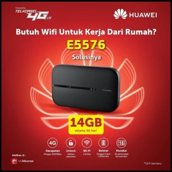 Mifi 4G Lte All Operator Huawei E5576 Telkomsel