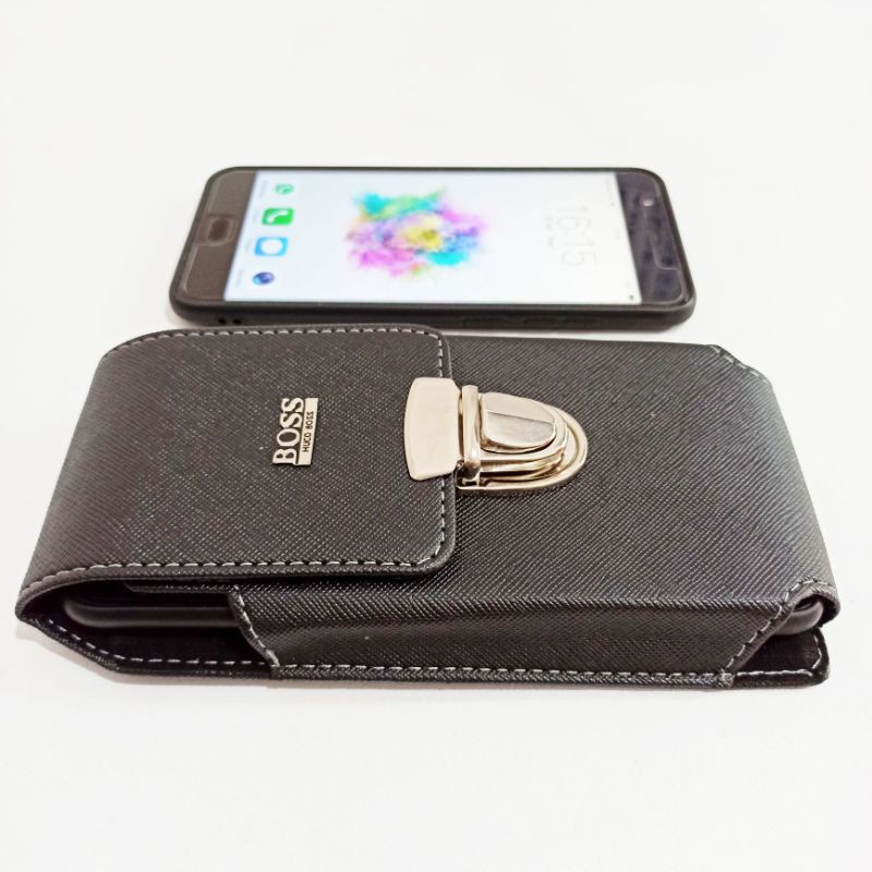 Dompet Hp 6 1/2 inci Jumbo Sarung Handphone Cover Pria Tas Pinggang hp