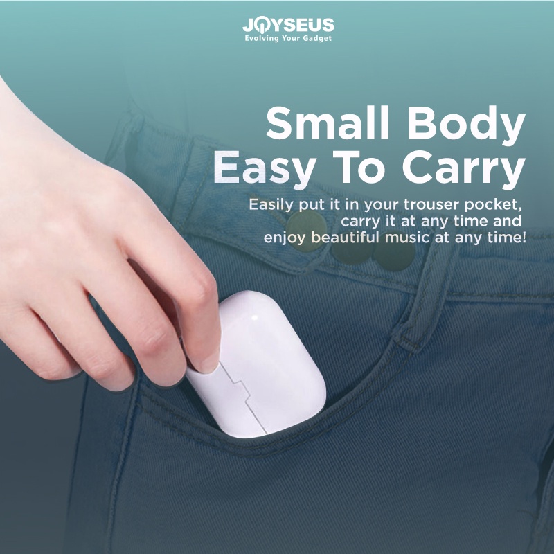 Earphone JOYT2 TWS Wireless Earphone Bluetooth 5.0 Mini Earbud Smart Touch - EP0030-3