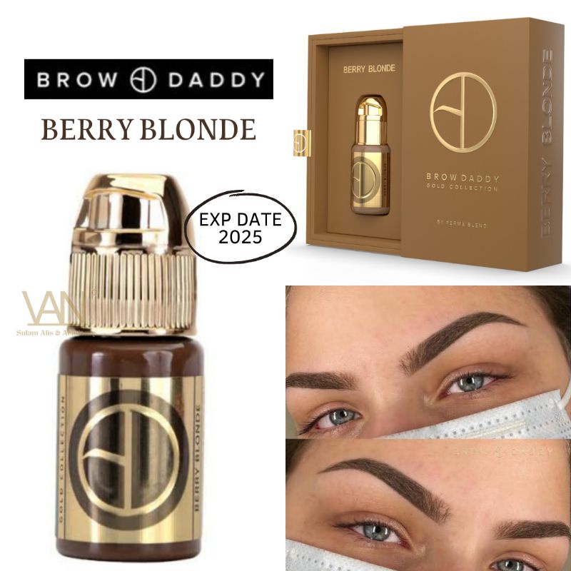 Tinta Permablend X Brow Daddy - Berry Blonde Original Made in USA 15ml