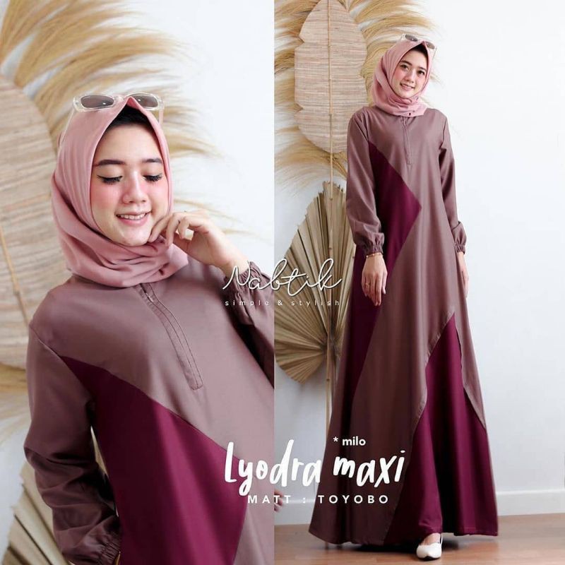 Gamis syar'i asdf super jumbo dress big size L XL XXL XXXL 4XL dress kekinian menyusui lyodra