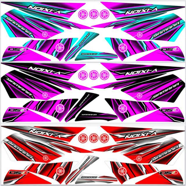 Striping Vixion 2010 2011 2012 Old / Lama Variasi Sticker Stiker Scotlite Skotlet Motor List Li Body