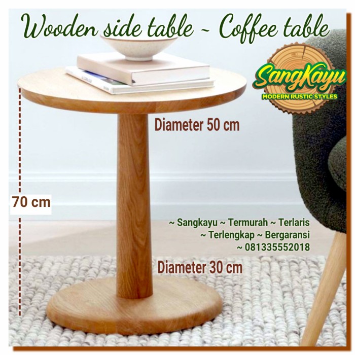 Meja sofa minimalis meja laptop side table Coffee table sofa table 010