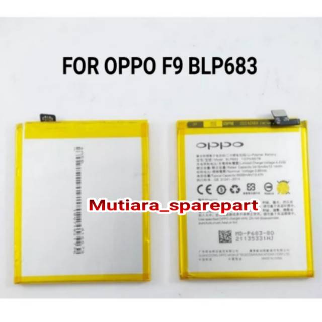 BATRE BATERAI OPPO F9 BLP683 BATTERY OPPO F9