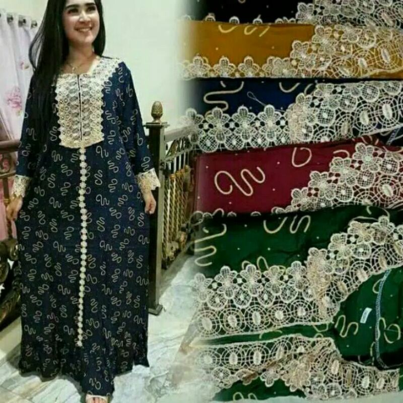 Daster Arab Renda Panjang