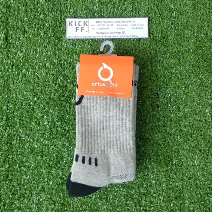 KAOS KAKI SEKOLAH/ KAOS KAKI OLAHRAGA ORTUSEIGHT SWIFT SOCKS L - GREY