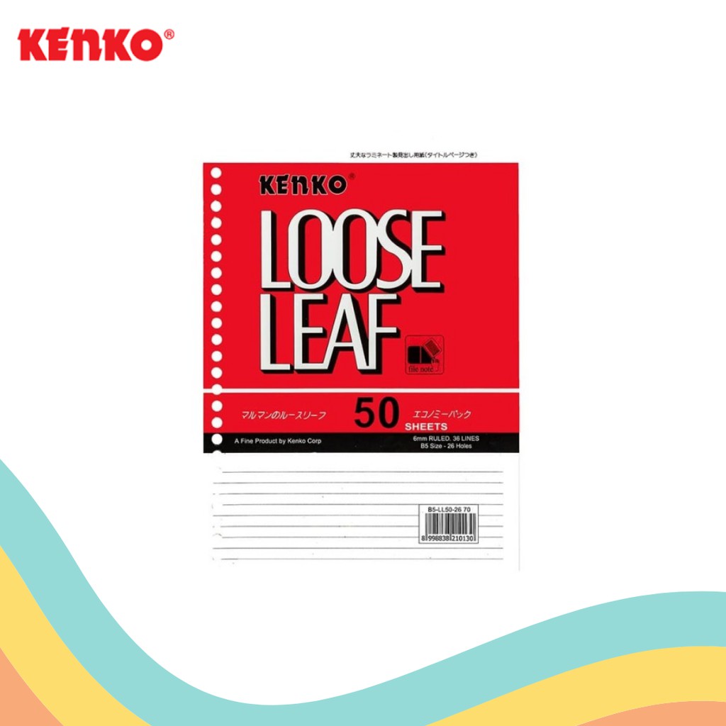 

LOOSE LEAF KENKO B5-50 (1 PACK)
