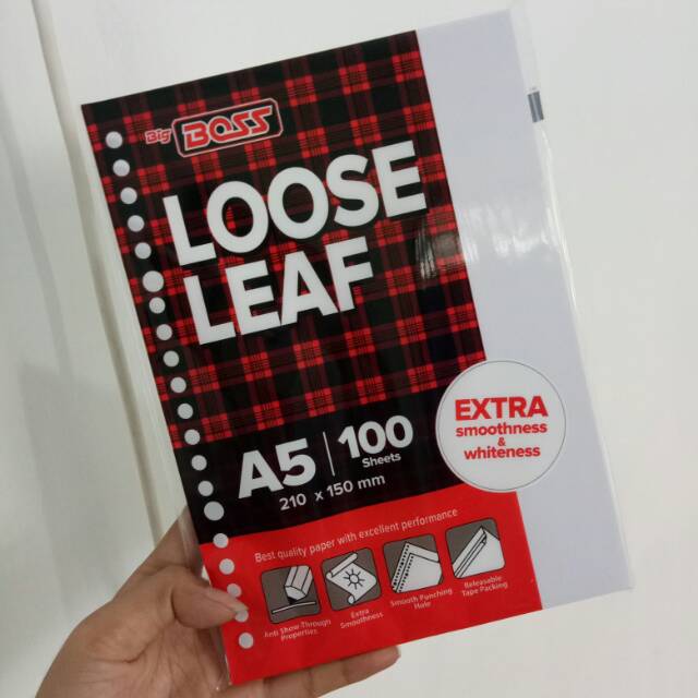 

Isi binder A5 (20ring) Putih Polos