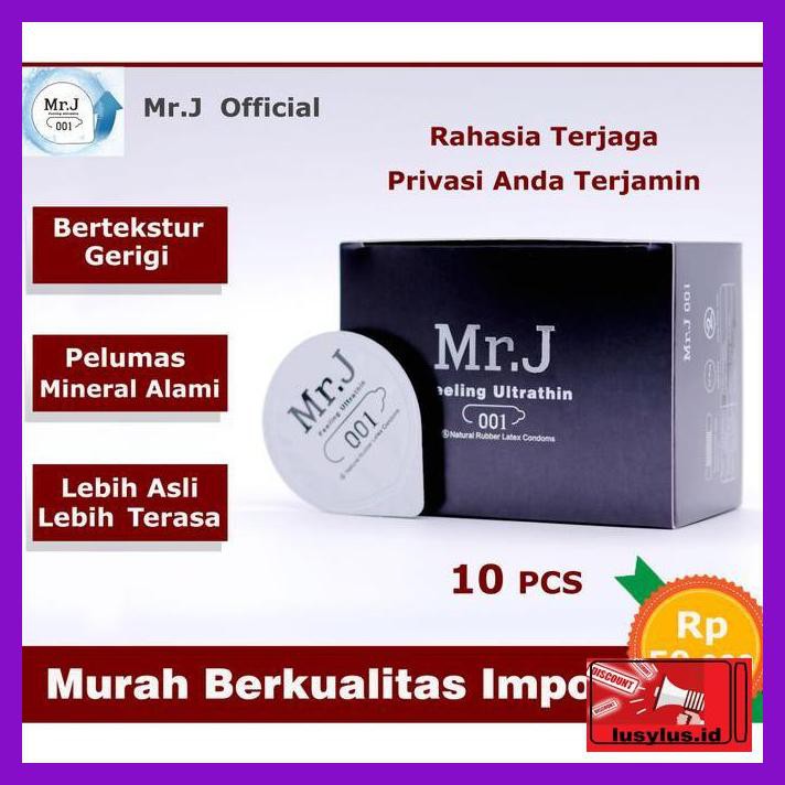 

Srs4Ster- Kondom Mr.J Dot 0.01Mm Tekstur Gerigi Kemasan 10 Pcs Fdfgr7R-
