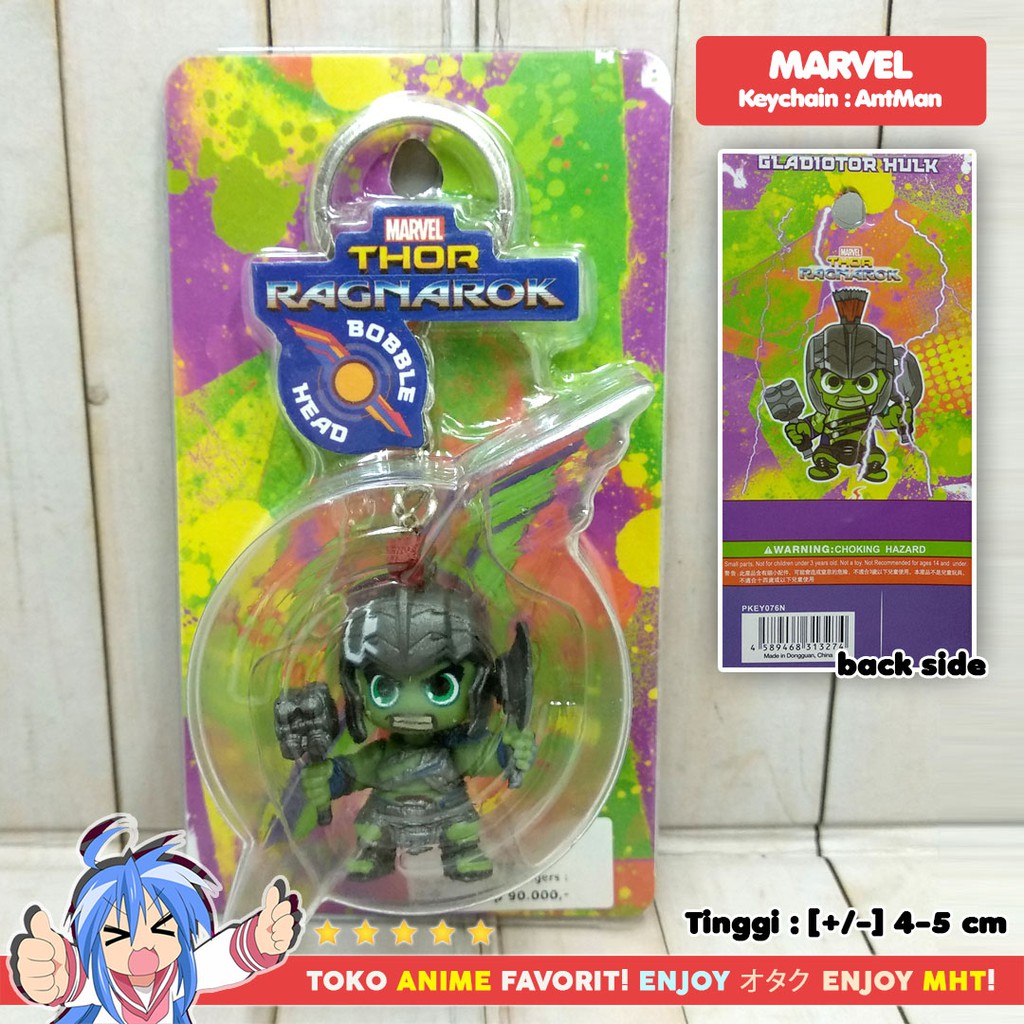 Gantungan Kunci Figure Marvel Avengers Hulk Gladiator Keychain