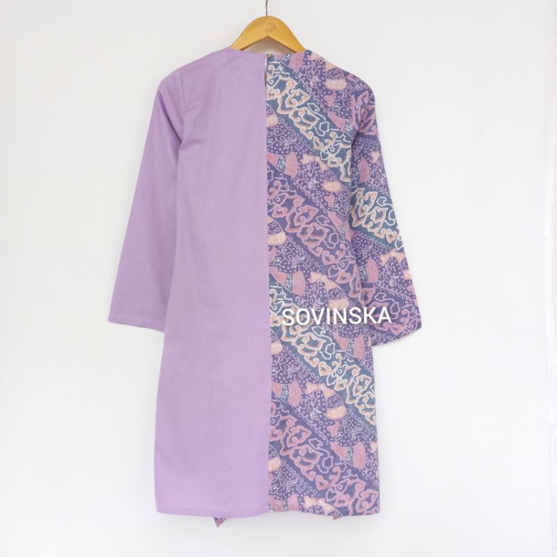 Dres / Tunik Batik WTP 22 MM Lilac