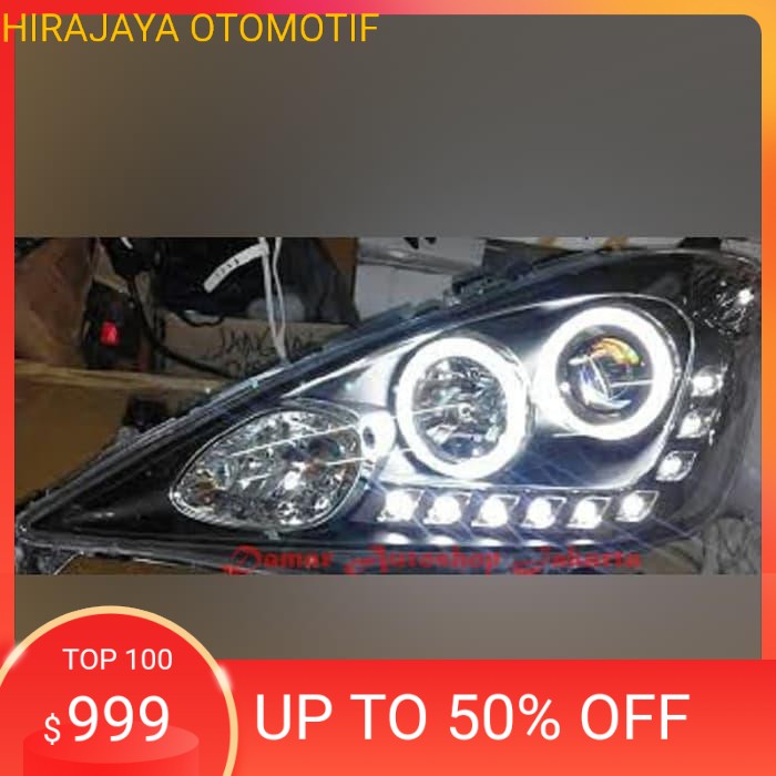 Headlamp Honda Jazz Ge8 2008 - 2010 Projector Led Starline Crystal Blk