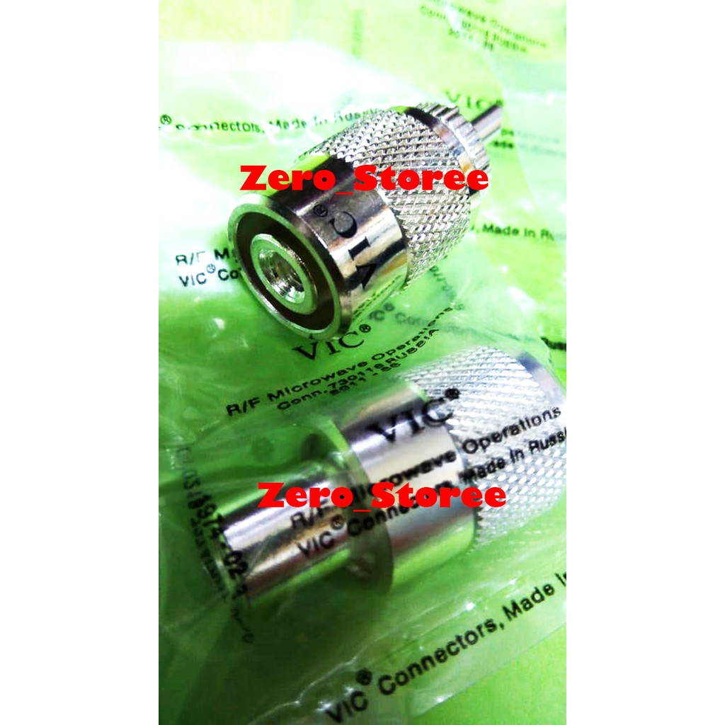 Konektor RG58 PL Male VIC Conector RG-58 VIK Twist ON PL Laki VIC RG 58 PL Bukan Amphenol ampenol