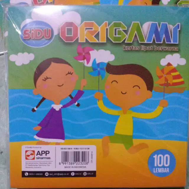 

Origami sidu UK 12 x12 satu pak isi 100 Kembar