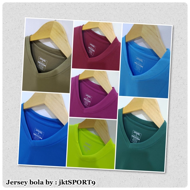 jersey | atasan futsal NON APPAREL KERAH RUNCING POLOS NEW M L XL BAHAN DRY FIT | baju bola dewasa |
