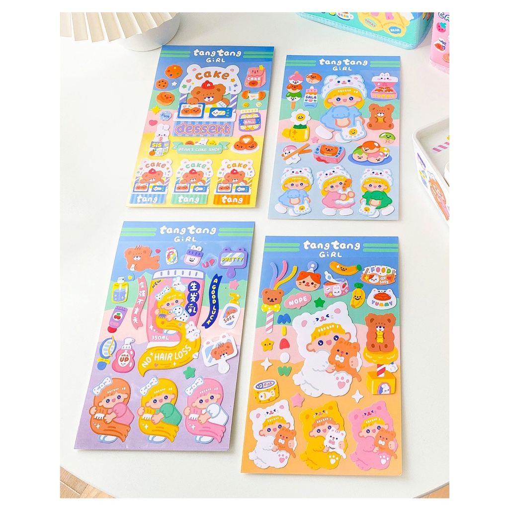 Jual Stiker Aesthetic Sticker Aesthetic Sticker Deco Hp Anti Air Tang Tang Girl Milkjoy Pvc 3828