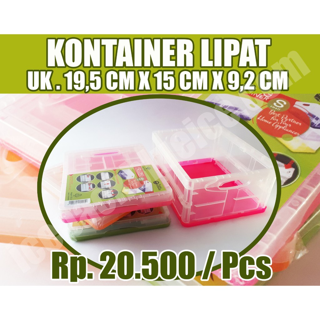 KONTAINER LIPAT KECIL / BOX STORAGE / TEMPAT JUAL CONTAINER PLASTIK
