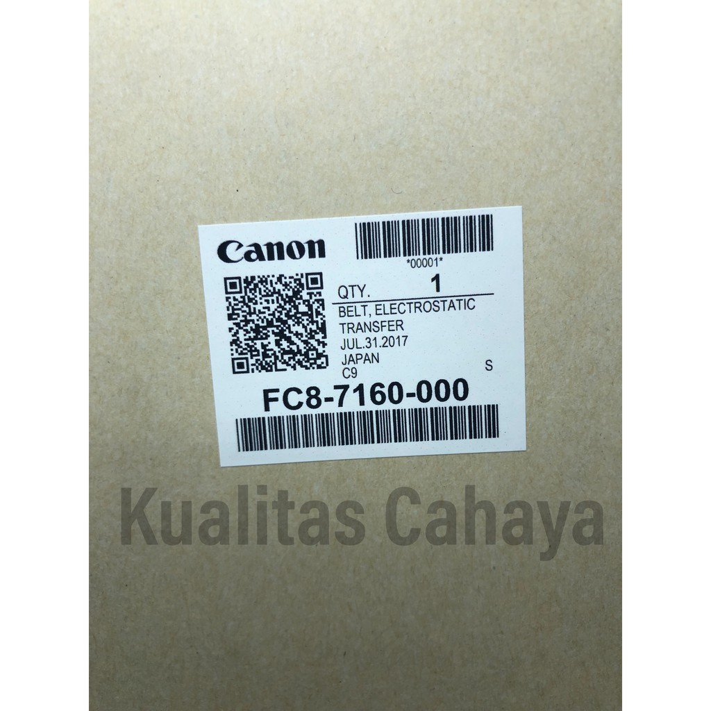 Transfer Belt Mesin Fotokopi Canon IRA 6075 ORIGINAL CANON FC8-7160