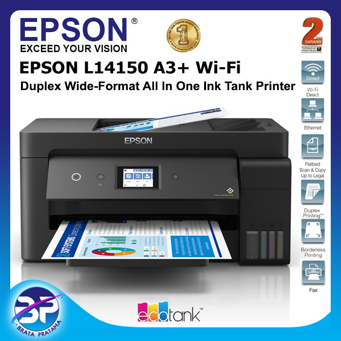 Epson L14150 A3+ Wi-Fi Duplex Wide-Format All-in-One Ink Tank