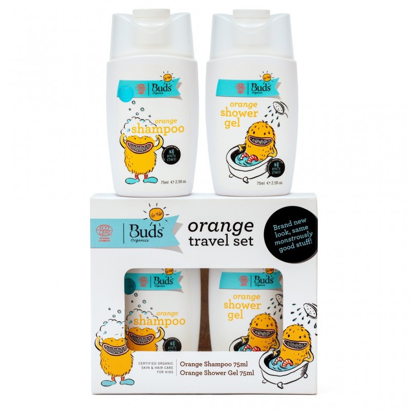 Buds Organics Kids Travel Set Sabun Shampoo Bayi - Lavender / Orange