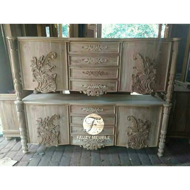 Meja Tv Ukir, Bofet Tv Jati Ukiran , Bofet Tv 4 laci Mebel Jepara