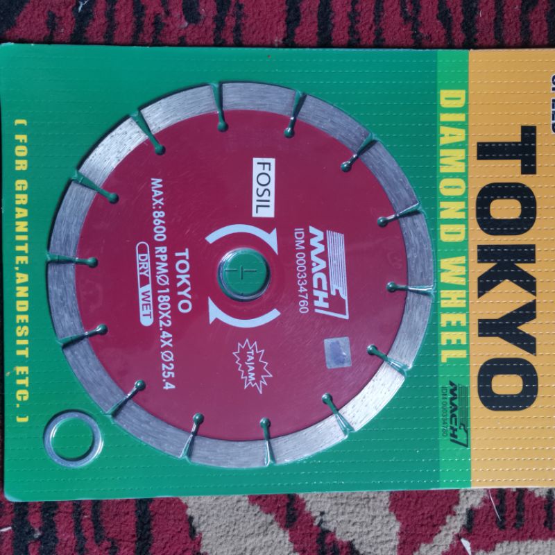 Diamond Wheel 7 Inch Tokyo Pisau Gerinda Potong Keramik Granit 7 inch
