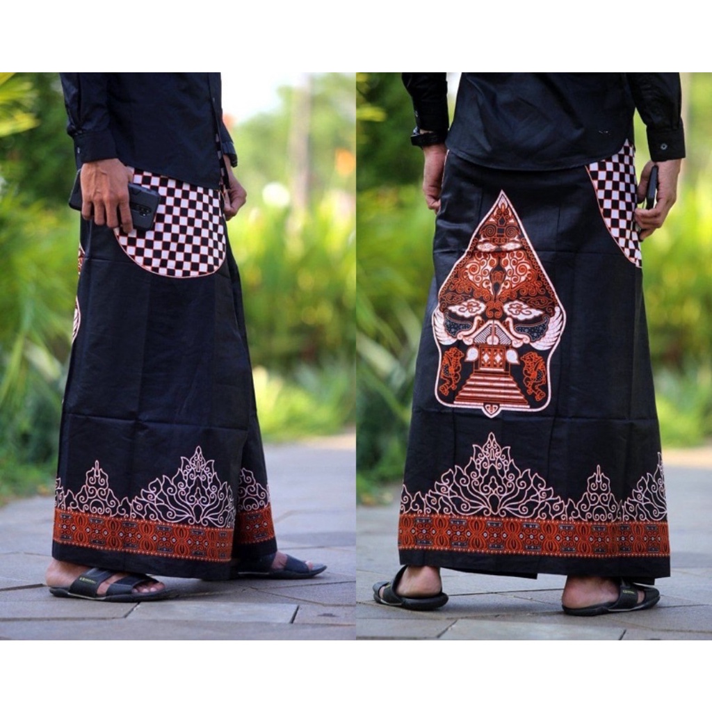 BSS - Sarung Santri Batik Motif Wayang Jawa Gunungan - Sarung Masa Kini