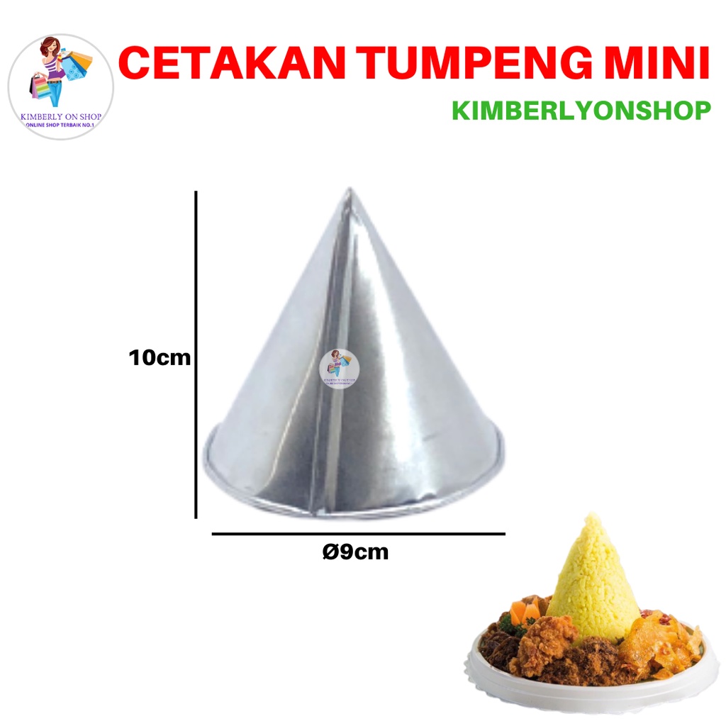 Cetakan Tumpeng Mini Bahan Alumunium Loyang Tumpeng