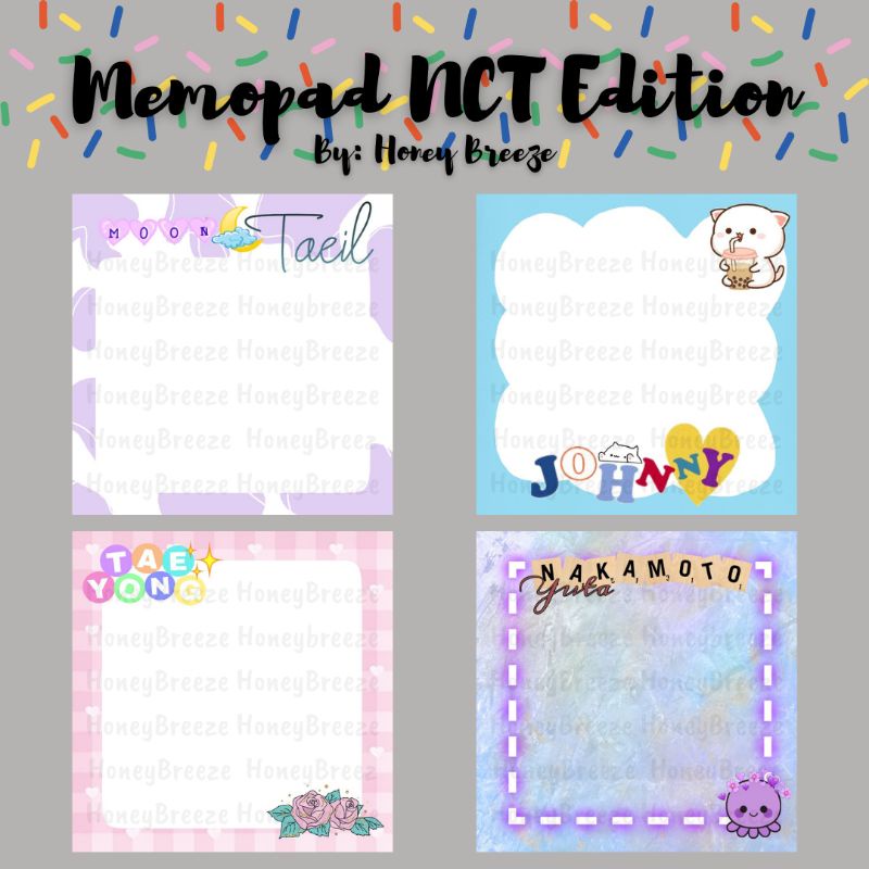 

MEMO PAD NOTES PAD NCT WAYV EDITION PART 1