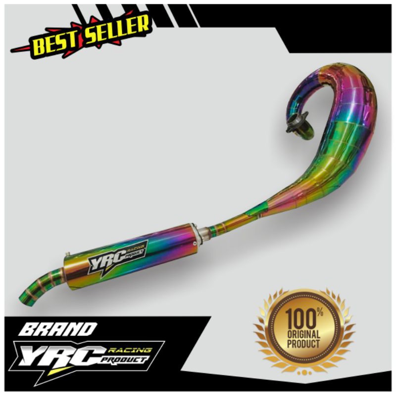 Knalpot type Lobster Silencer full Rainbow - YRC Racing Product