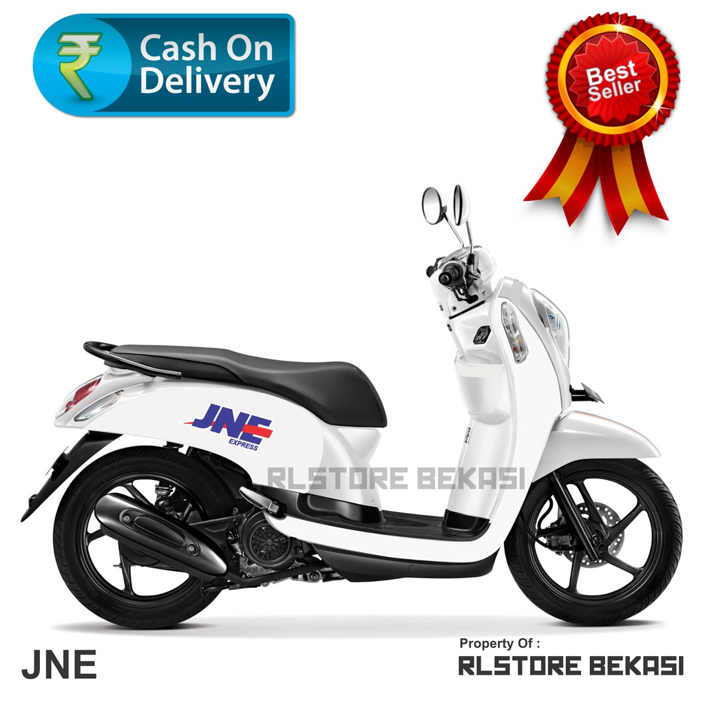 Stiker Vinyl Glossy Pack JNE EXPRESS isi 2Pcs Pcx Vespa Scoopy Vario Nmax