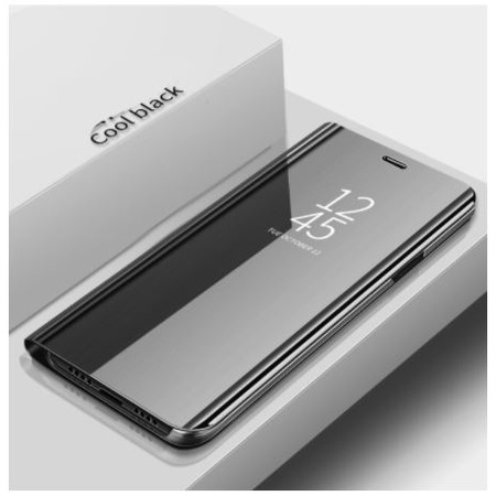 Case Huawei Mate 20 Pro Clear View Standing Flip Cover Mirror Casing Cover