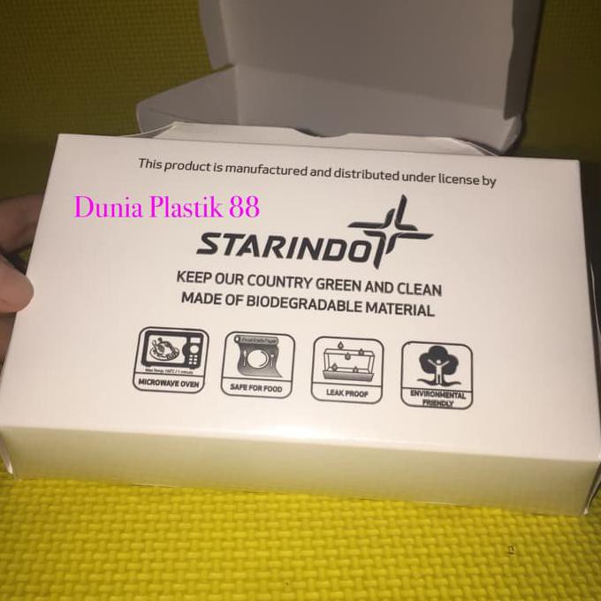 

isi 50pcs paper lunch BOX kotak dus makanan nasi KERTAS uk M take away