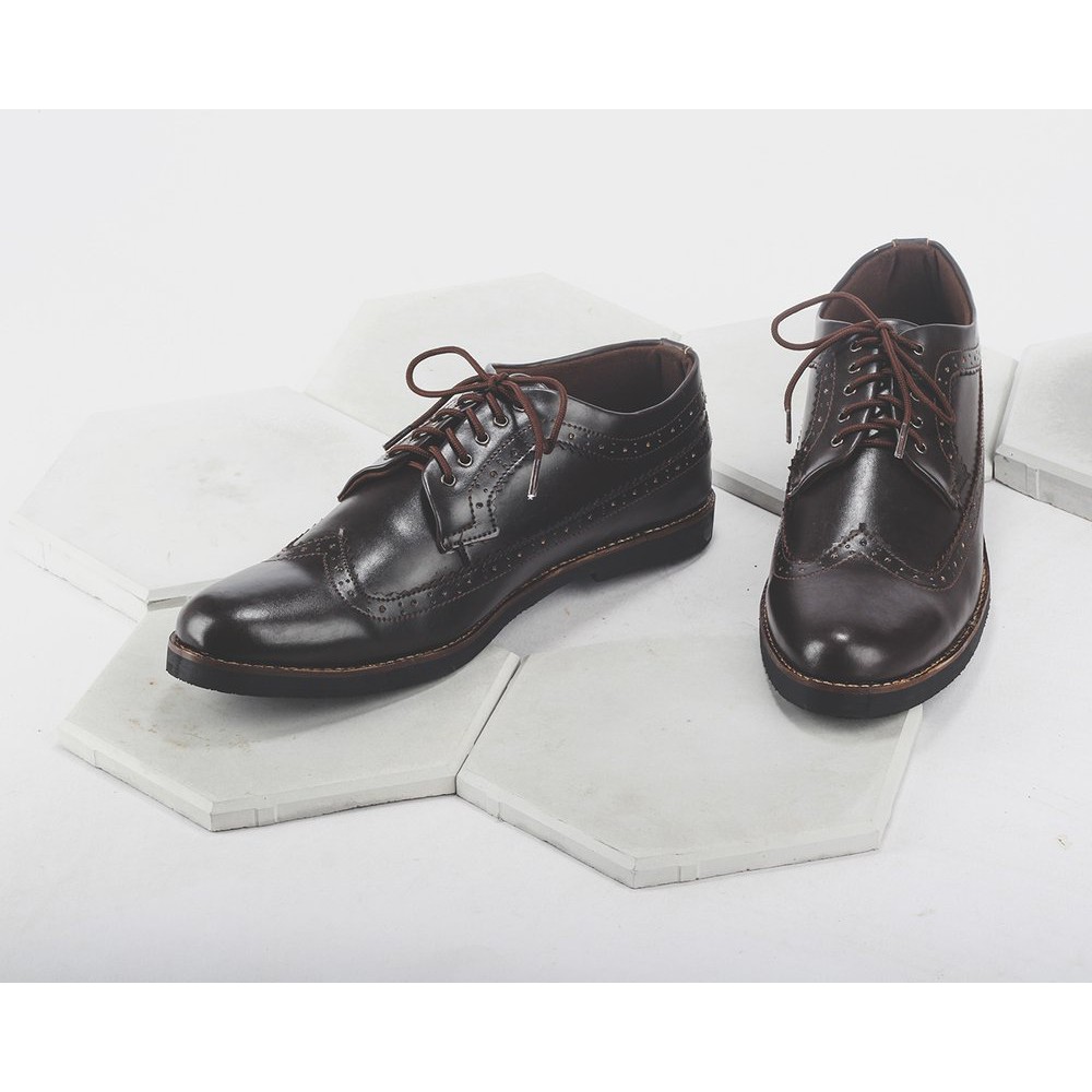 Sepatu Sneakers Pria Giant Flames Longwing Darkbrown