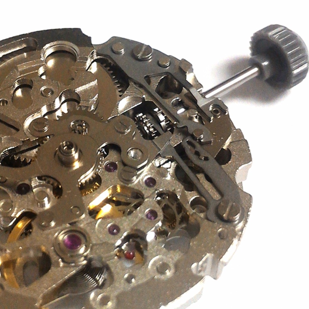 Jam tangan mekanik Miyota 8N24 Automatic Mechanical Skeleton Movement 21 Jewels Japan Made Murah