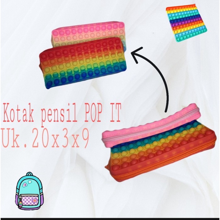

Kusus Hari Ini Kotak Pensil / Pensil Case Pop It Resleting Ukuran Sedang. Murah Bagus