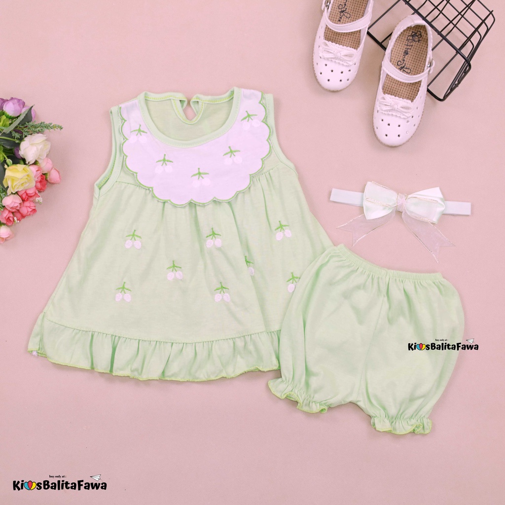 [FREE BANDANA] Setelan Baby Berry 0-12 Bulan / Baju Baby Perempuan Celana Pop New Born Set Tidur Perempuan Lengan Babycinnamon