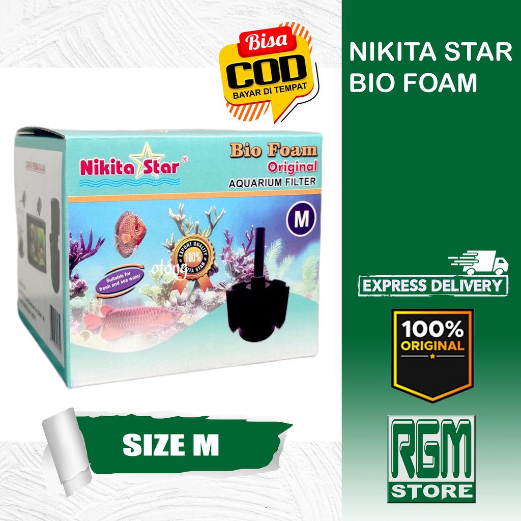 NIKITA STAR BIO FOAM MEDIUM SEDANG Aquarium Aquascape Sponge filter