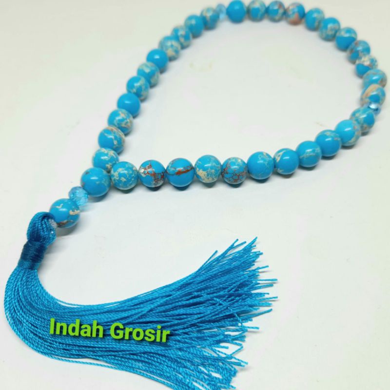 TASBIH BATU PIRUS NIVADA 8MM 33BUTIR NATURAL