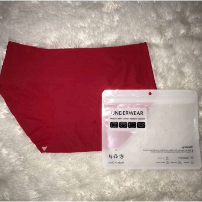 Celana Dalam Uniqlo Airsm (Firsthand Gudang Harga Launching)-Red