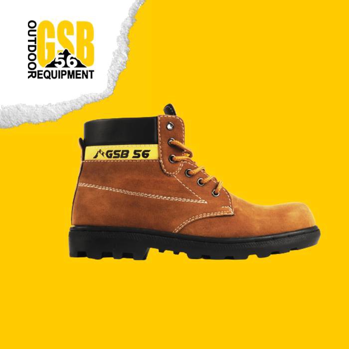 Sepatu Safety Boots Pria Ujung Besi GSB-56 Original Barker