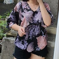 Hati Store/Blouse lonceng rayon/blouse rayon/atasan rayon/grosir atasan rayon/atasan rayon wanita/at