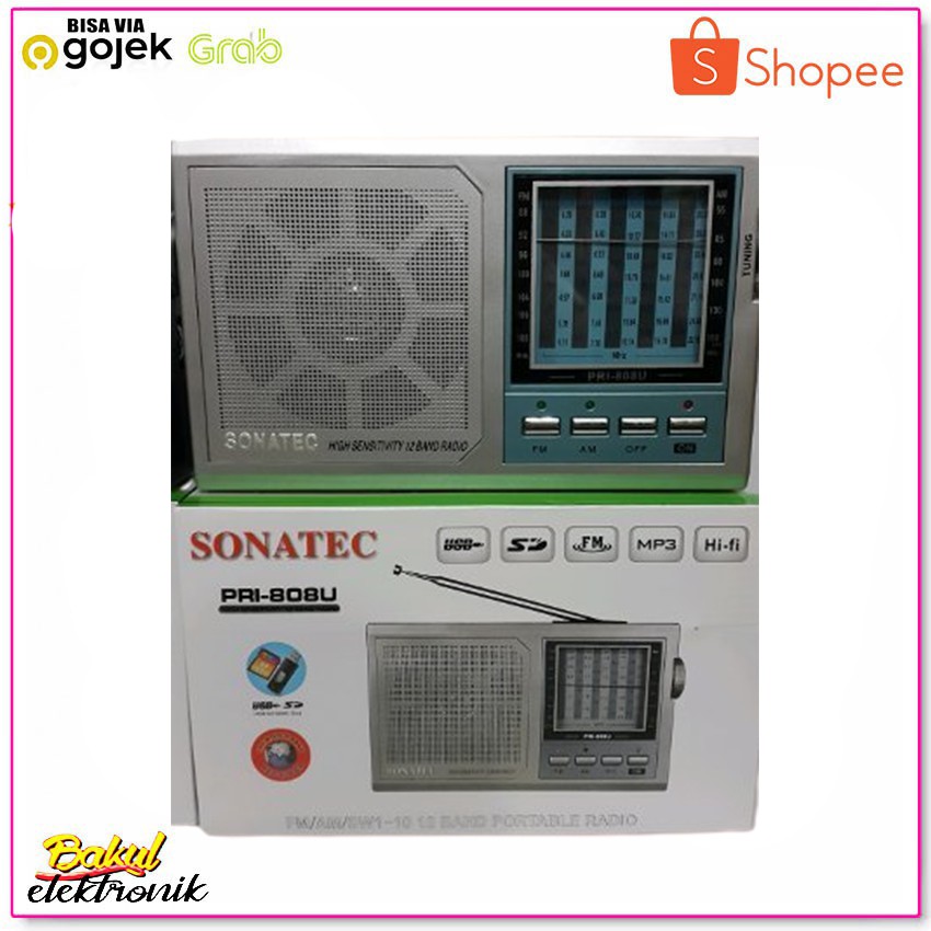 RADIO 12 BAND SONATEC PRI-808U Radio Antik